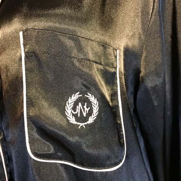 Jones New York Black Satin Logo Pajamas - Picture 8 of 12